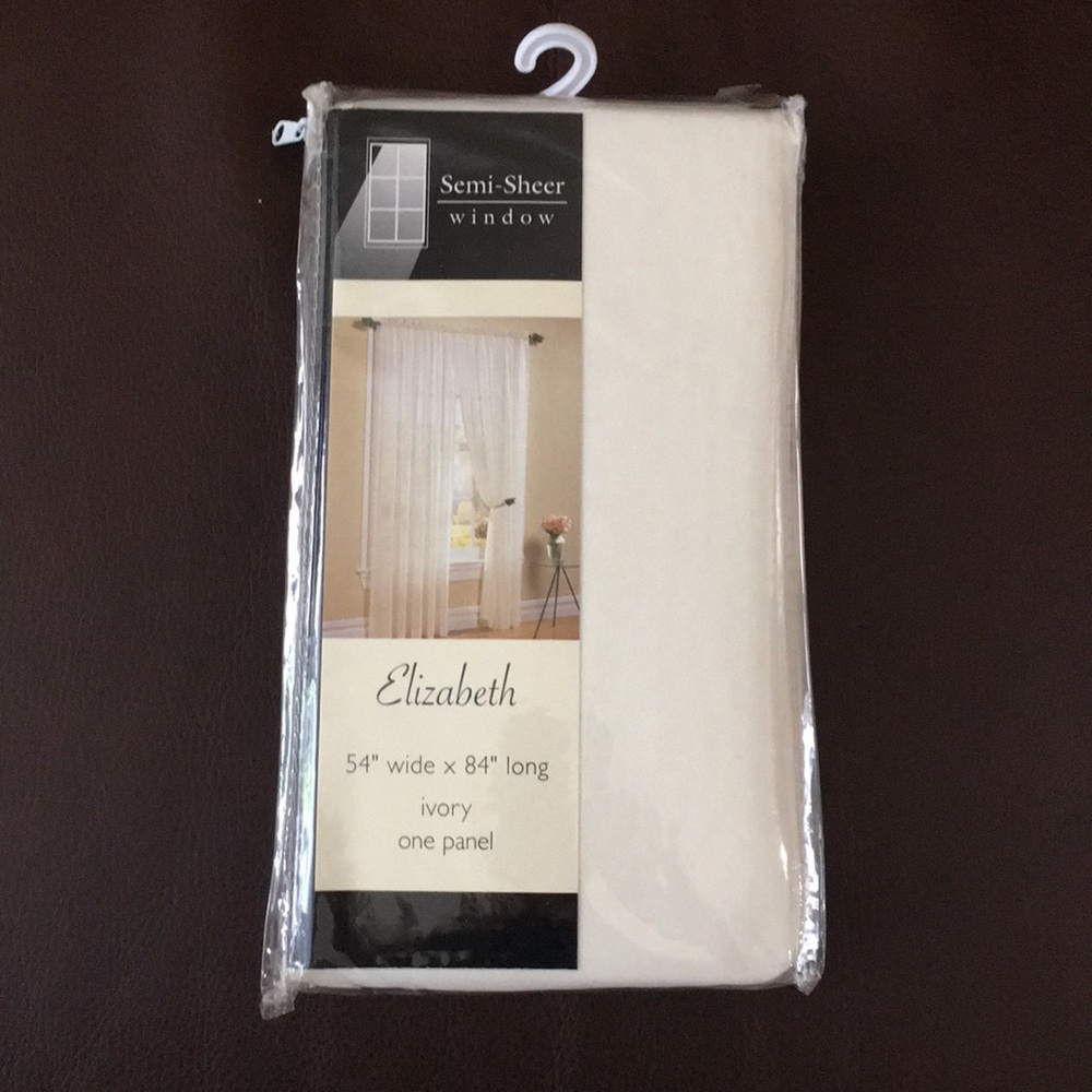 Semi-sheer curtain panel